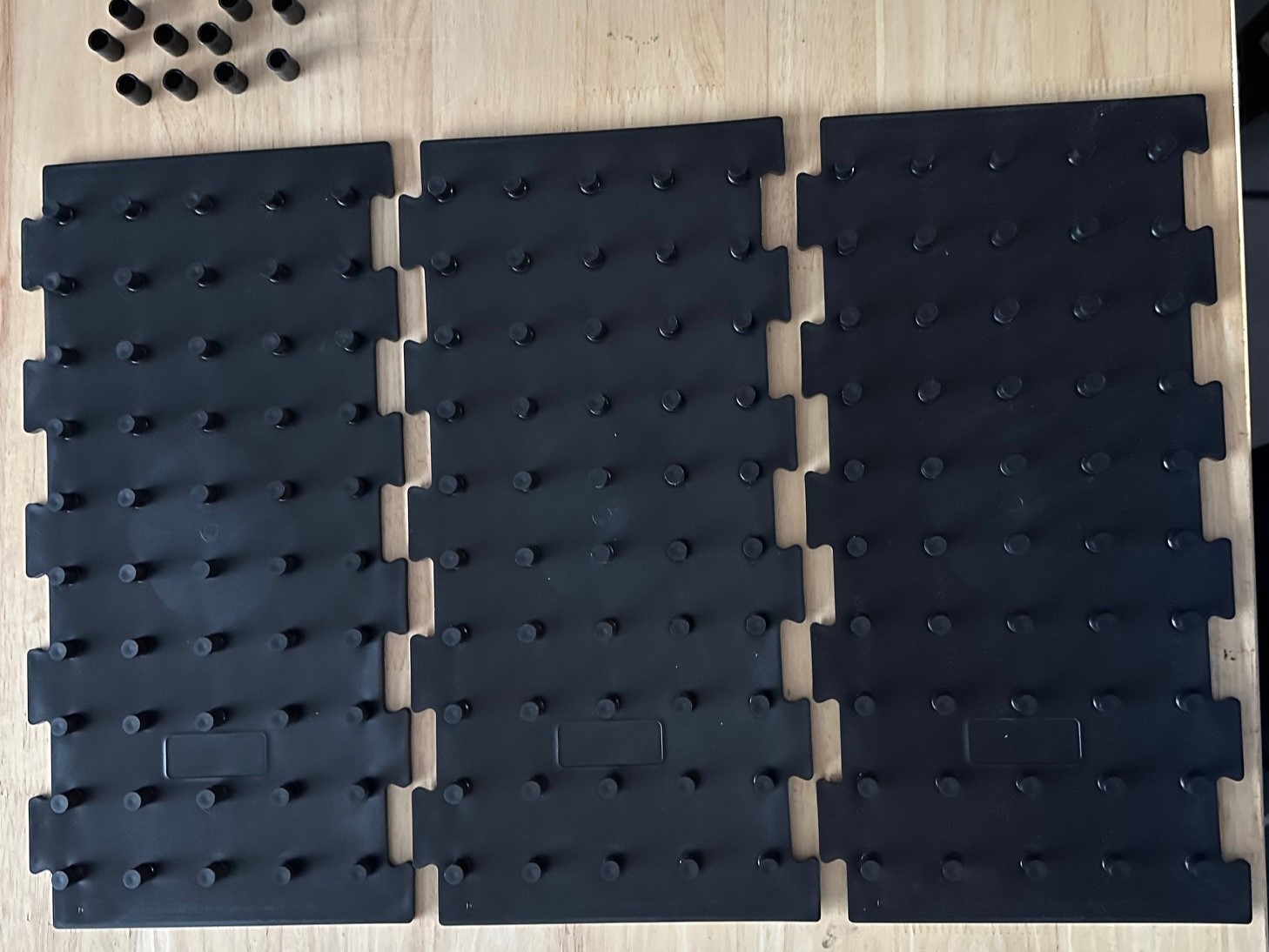 Black 3 Mat Set - 3/8 Inches (#1010)